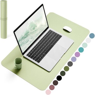 Schreibtischunterlage Mauspad Leder Rutschfestes Wildleder Office Laptop Büro