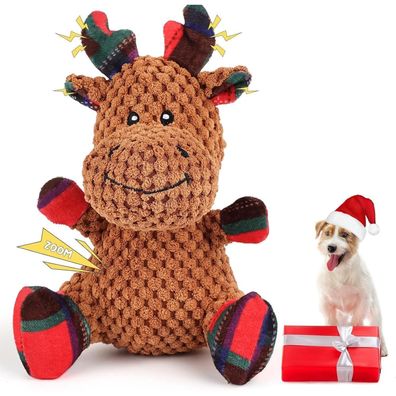 Hundespielzeug Elch Quietschend Weihnachten Kauspielzeug Kleine Hunde