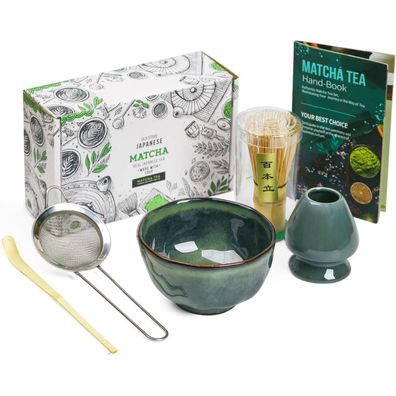Japanisches Matcha-Tee-Set mit 100