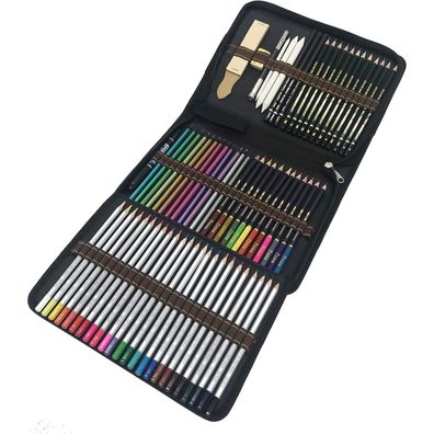 Professionelles 72-teiliges Kunstset für Skizzieren und Zeichnen