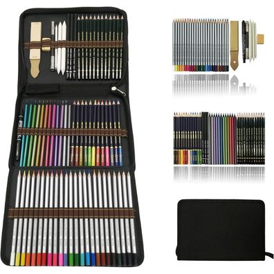 Professionelles 73-teiliges Kunst-Bleistift-Set, Aquarell und