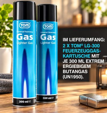 Feuerzeuggas 2er 300ml