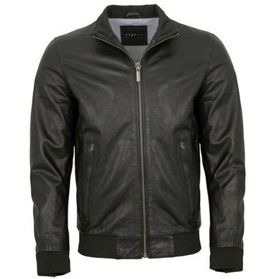 Bugatti - Herren Echtleder Lederjacke Blouson Lammnappa schwarz