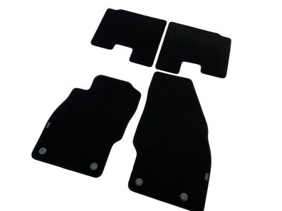 Original Opel Fußmatten Velours schwarz Adam Gummi Teppich Stoff mit Logo Textil