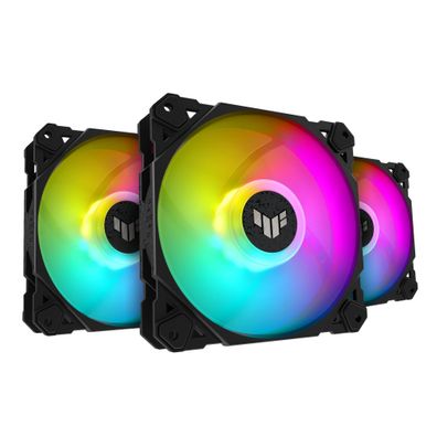 Asus TUF Gaming TF120 ARGB Gehaeuseluefter 120 mm 3er-Pack mit Controller