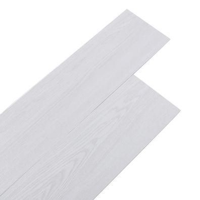 Inmozata Vinylboden selbstklebend 5,01 m² PVC Dielen Hellgrau Holzoptik