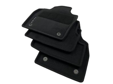 Original VW Fussmatten Taigo Gummi schwarz Velours Optimat CS mit Schriftzug