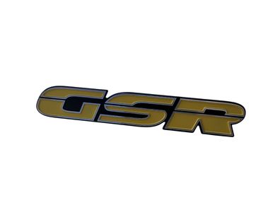 Original VW GSR Schriftzug Emblem Logo Beetle 5C selbstklebend Gelb Plakette OE
