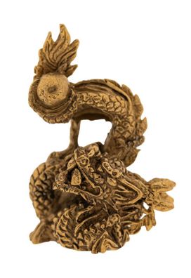 Tanzender Drache Messing 3,5 cm 17 g Messingdrache Messingfigur Talisman