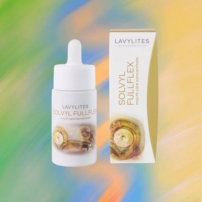 SOLVYL Fullflex Mundpflegetropfen,30-ml-Glas-Flasche mit Pipette Lavylites