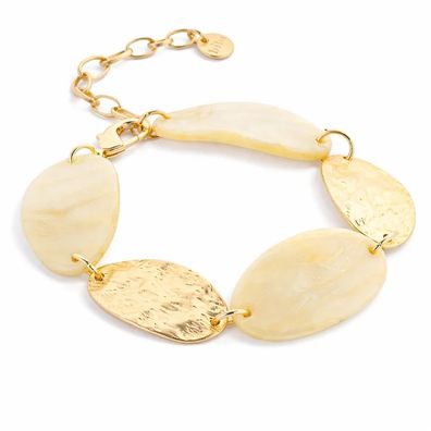 Armband Mattes Goldfarbenes Schmuckstuck "Creamy Gold" Biba