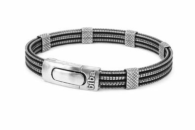 Armband Antik Silberfarben Unisex mit Magnetverschluss Nickelfrei Biba