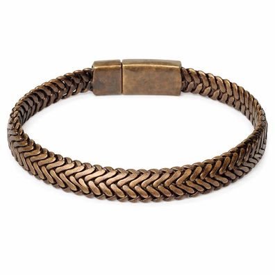 Armband Antik Brass Bronze farbenen Gliederkette Unisex Nickelfrei Biba