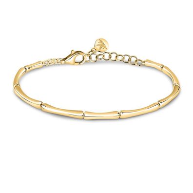 Elegantes Armband Essenza SAWA14 aus recyceltem und vergoldetem Silber