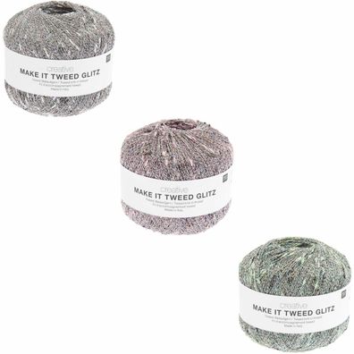 50g Rico Creative Make It Tweed Glitz Tweed Beilaufgarn GP 159,80€/1kg