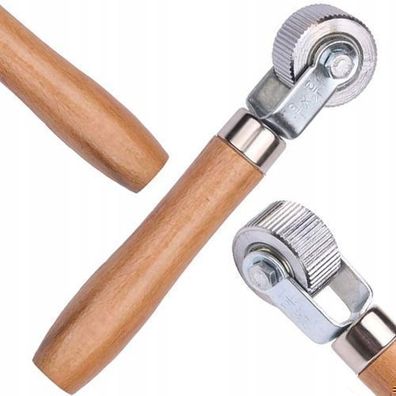 Rosfix Andruckrolle Holzgriff 20 mm – mit Lager | für Reifenreparatur