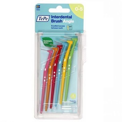 TePe Interdentalbürsten Starter-Set, Mixgrößen 0,4-0,8mm, 6 Stück