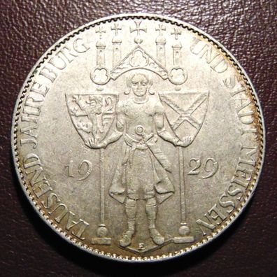 5 Reichsmark 1929 E, Meissen