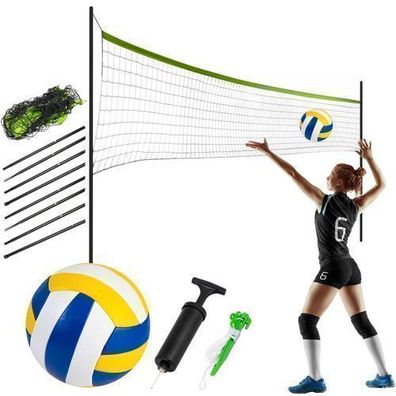 Netz und Rahmen für Volleyball und Badminton 570 cm