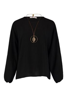 Hailys Bluse mit Kette Oa44na