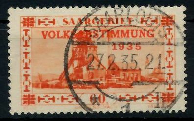 Saargebiet 1934 Nr 186 zentrisch gestempelt X794FE2