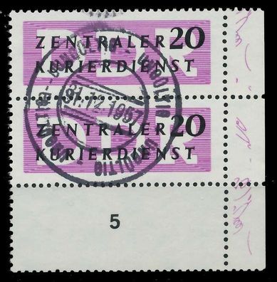 DDR DIENST Verwaltungspost-a ZKD Nr II L gestempelt SENK X1D2D52