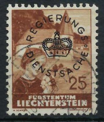 Liechtenstein Dienstmarken 1934 37 Nr 23 gestempelt X142FB2