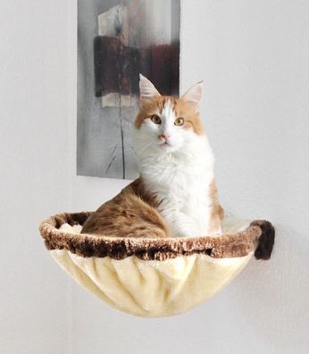 animal-design Wandmulde Kuschelnest Wandliege Katzenmulde Liegemulde Plüsch