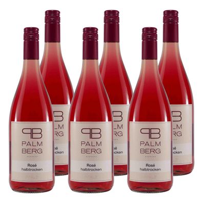 Palmberg Rosé QbA -halbtrocken- (6 x 1,0L)