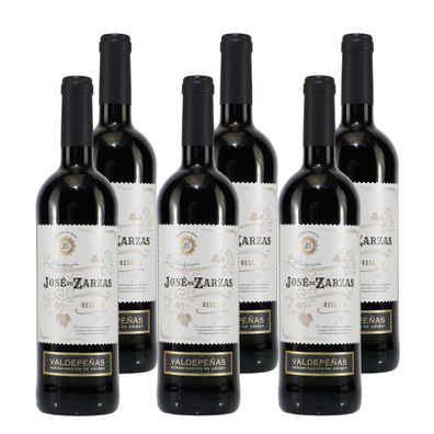 Jose de Zarzas Valdepeñas Reserva -trocken- (6 x 0,75L)