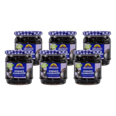 Mühlhäuser Schwarze Johannisbeere Konfitüre (8 x 450g)