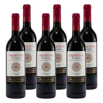 Maestro de Pigo Primitivo Puglia IGP -trocken- (6 x 0,75L)