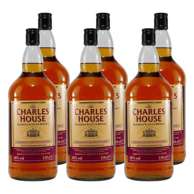 Charles House Blended Scotch Whisky (6 x 1,5L)
