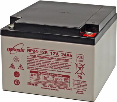 EnerSys Genesis NP24-12 AGM-Bleiakku 12V 24Ah – M5-Innengewinde