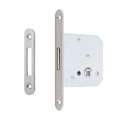 BMH Nr 114 Riegelschloss WC Dornmaß 55 mm mit Schließblech S35
