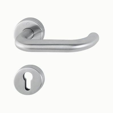 Hoppe Paris FS-E138/42H/42HS FS Türdrücker Rosettengarnitur PZ Edelstahl matt