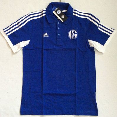 S04 FC Schalke 04 Adidas-Polo-Shirt Gr. XS - 3XL neu!!