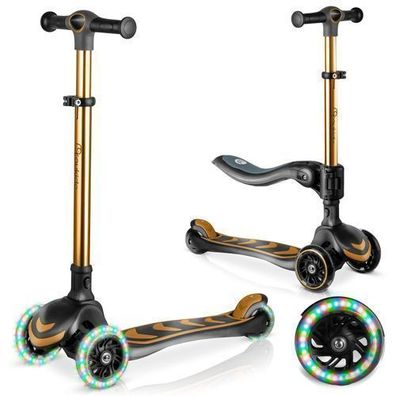 Nukido Flippo Dreiradroller für Kinder mit Balancesitz - Gold