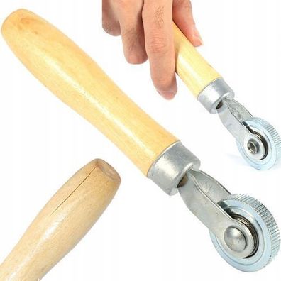 Rosfix Andruckrolle Holzgriff 6 mm – mit Kugellager | für Reifenreparatur