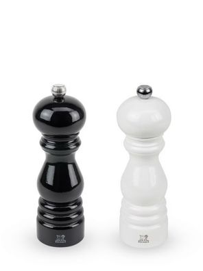 Peugeot Pfeffer- und Salzmühlenset Paris Duo schwarz/weiß 18cm