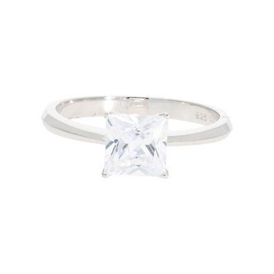 Damen Ring in Silber 925 mit quadratischem Zirkonia JL10-07-3710