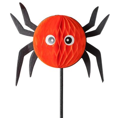 Spinne a. Stab orange L: 15 cm B: 5 cm H: 27 cm