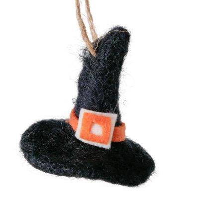 Hängefigur Hut orang. Schnalle Ø 4,5 cm H: 5 cm