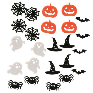 Streudeko Spooky 24 tlg. Ø 4,5 cm B: 0,3 cm - Polyester