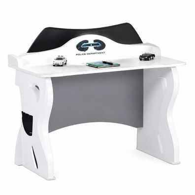 Schreibtisch Weiß Silber Police Design Jugendzimmer Modern Lerntisch