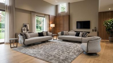 Sofa Set Sofa Sessel Hochwertig Modern Gepolstert Zeitlos