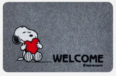 Peanuts Fussmatte/Fussabstreifer Snoopy Welcome Hearts Türmatte 60x40cm