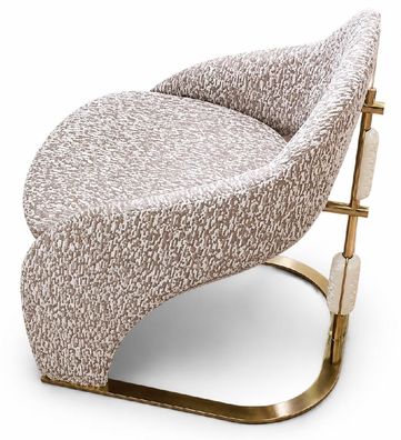 Stuhl Modern Stil Gemütlich Esszimmer Cremefarben Beige