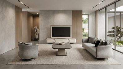 Wohnzimmer Set 3-Sitzer Couchtisch Tv-Lowboard Modern Komfortabel