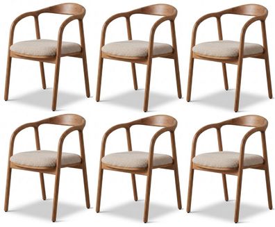 Stuhl set Stil modern braun bequem kompakt komfortabel Esszimmer